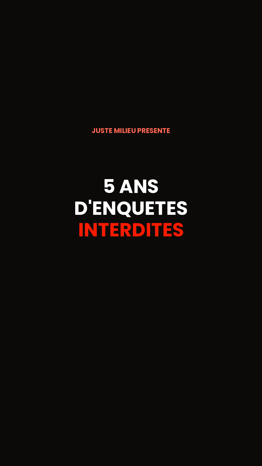 Les Interdits de Juste Milieu - 5 tomes